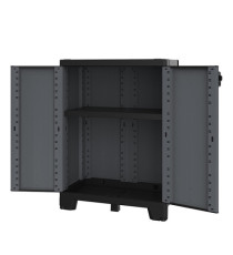 Armadio CAB680 ardesia - 2 ante - 68 x 39 x 93,5 cm - plastica - nero - Terry