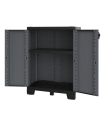 Armadio CAB680 ardesia - 2 ante - 68 x 39 x 93,5 cm - plastica - nero - Terry