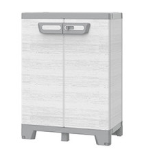 Armadio CAB680 sequoia - 2 ante - 68 x 39 x 93,5 cm - plastica - grigio - Terry