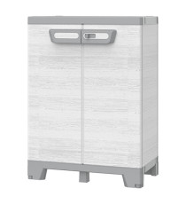 Armadio CAB680 sequoia - 2 ante - 68 x 39 x 93,5 cm - plastica - grigio - Terry