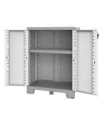 Armadio CAB680 sequoia - 2 ante - 68 x 39 x 93,5 cm - plastica - grigio - Terry