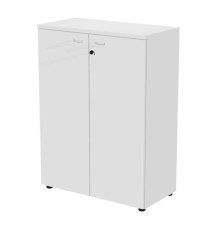 Armadio modulare - a 2 ante medio - 90 x 44 x 123 cm - bianco