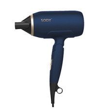 Asciugacapelli - manico pieghevole - 2000  W - blu