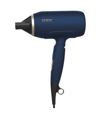 Asciugacapelli - manico pieghevole - 2000  W - blu