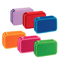 Astuccio 3 Zip Bicolors - 13 x 20 x7,5 cm - colori assortiti - Pelikan