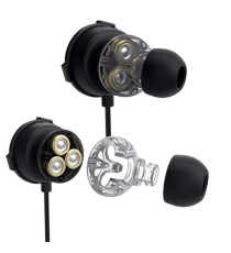 Auricolari - doppio  microfono staccabile - Nero - Trust