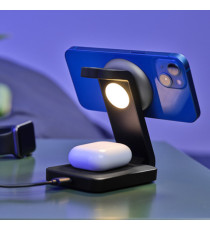 Base di ricarica wireless - 3-in-1 - per dispositivi Apple – Viro - Trust