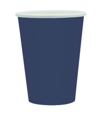 Bicchieri biodegradabili Ecocolor - 250cc - blu notte - Big Party - conf. 25 pezzi