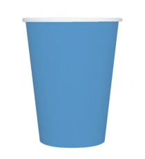 Bicchieri biodegradabili Ecocolor - 250cc - turchese - Big Party - conf. 25 pezzi