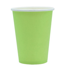 Bicchieri biodegradabili Ecocolor - 250cc - verde mela - Big Party - conf. 25 pezzi
