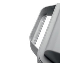 Bidone DURABIN - con maniglie - senza coperchio - 60 L - 59 x 60 x 28,2 cm - PP - grigio -  Durable