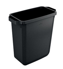 Bidone DURABIN - con maniglie - senza coperchio - 60 L - 59 x 60 x 28,2 cm - PP - nero -  Durable