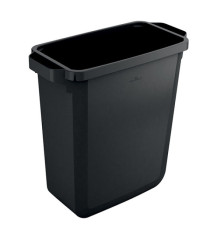 Bidone DURABIN - con maniglie - senza coperchio - 60 L - 59 x 60 x 28,2 cm - PP - nero -  Durable