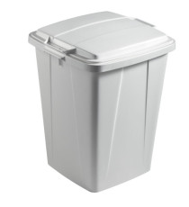 Bidone DURABIN - con maniglie - senza coperchio - 90 L - 52 x 61 x 49 cm - PP - grigio - Durable