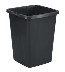 Bidone DURABIN - con maniglie - senza coperchio - 90 L - 52 x 61 x 49 cm - PP - nero - Durable