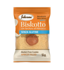 Biscotti farciti linea Biskotti -  albicocca - monoporzione da 55 gr - Falcone