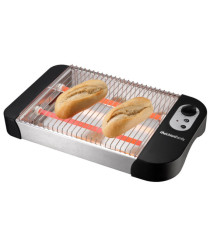 Bistecchiera elettrica BURGERONE 34 - con piastre removibili - 44.1 x 18.9 x 38 cm - 1800 W - nero - Melchioni family