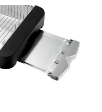 Bistecchiera elettrica BURGERONE 34 - con piastre removibili - 44.1 x 18.9 x 38 cm - 1800 W - nero - Melchioni family