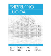 Blocco carta lucida - A3 - 29,7 x 42 cm - 10 fogli - 82gr - Fabriano