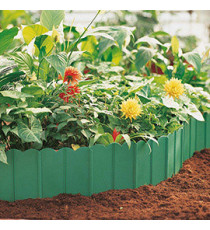 Bordo ornamentale - componibile ad incastro - PP - verde - 3m x 175mm - Verdemax