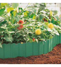 Bordo ornamentale - componibile ad incastro - PP - verde - 3m x 175mm - Verdemax