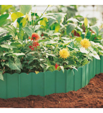 Bordo ornamentale - componibile ad incastro - PP - verde - 3m x 175mm - Verdemax