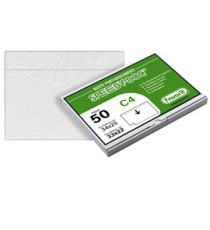 Busta adesiva Speedy Doc - senza stampa - C4 (33 x 22 cm) - LDPE - trasparente - Favorit - conf. 50 pezzi