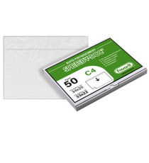 Busta adesiva Speedy Doc - senza stampa - C4 (33 x 22 cm) - LDPE - trasparente - Favorit - conf. 50 pezzi