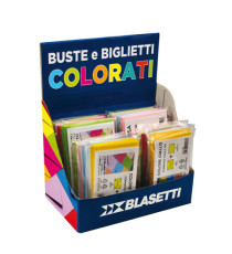 Buste e biglietti regalo - formati e colori assortiti - Blasetti - expo 20 conf.