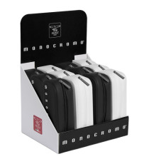 Bustina silicone Soft Touch Monocromo - 20 x 6 x 7,5 cm - Black&White - Pigna