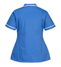 Camice da donna - maniche corte - elasticizzato - taglia M - azzurro - Portwest