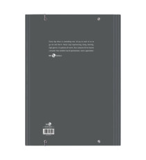 Cartella 3 lembi con elastico - A4 - dorso piatto - grigio scuro - BM