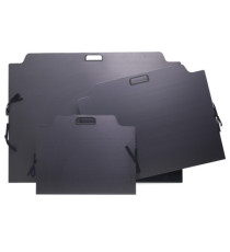 Cartella portadisegni - con maniglia - 50 x 70 cm - nero - Colorosa