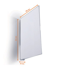 Cartello da corsia a bandiera - magnetico - A5 verticale - PET - Durable - conf. 10 pezzi