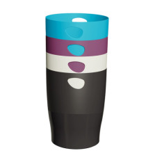 Cestino gettacarte Ecobin - linea Titane - 15 L - colori assortiti - Exacompta - Set 8 pezzi