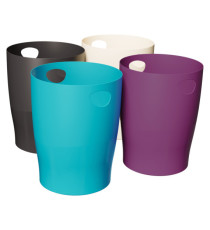 Cestino gettacarte Ecobin - linea Titane - 15 L - colori assortiti - Exacompta - Set 8 pezzi