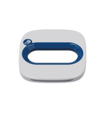 Cestino gettacarte Wastee - per raccolta differenziata - 60 L - Blu - Kobra