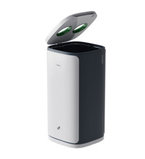 Cestino gettacarte Wastee - per raccolta differenziata - 60 L - Verde/vetro - Kobra