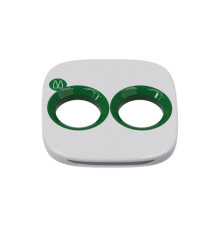 Cestino gettacarte Wastee - per raccolta differenziata - 60 L - Verde/vetro - Kobra