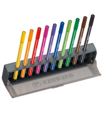 Click set Pen 68 - tratto 1.0 mm - colori assortiti - Stabilo - conf. 10 pezzi