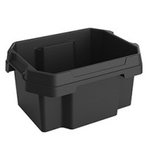 Contenitore multiuso FABER BOX - plastica - nero - 38,5 x 29 x 19,5 cm -  15 litri - Terry