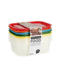Contenitori alimenti –  203 x 137 x 64 mm – 850 ml - PP - Perfetto – conf. 5 pezzi