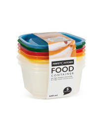 Contenitori alimenti – 150 x 137 x 69 mm – 630 ml - PP - Perfetto – conf. 5 pezzi