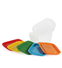 Contenitori alimenti – 185 x 125 x 561 mm – 600 ml - PP - Perfetto – conf. 5 pezzi