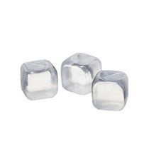 Cubetti refrigeranti - trasparenti - riutilizzabili - 4,5 x 4,5cm - Leone - conf. 10pezzi