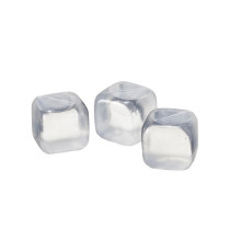 Cubetti refrigeranti - trasparenti - riutilizzabili - 4,5 x 4,5cm - Leone - conf. 10pezzi