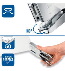 Cucitrice a pinza Rapid Classic K1+ - acciaio cromato - Rapid