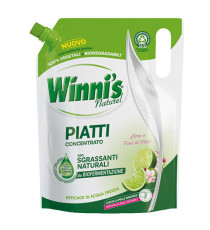Detersivo piatti ecoformato - concentrato - 900 ml - lime e fiori di mela - Winni's