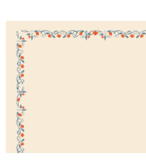 Diplomi - stampa offset fiori - A3 - 120 gr - avorio - Sadoch - conf. 10 pezzi