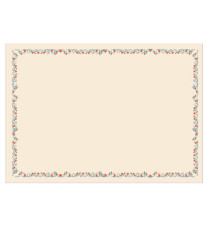 Diplomi - stampa offset fiori - A4 - 120 gr - avorio - Sadoch - conf. 10 pezzi